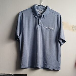 NICOBY Light Blue Polo Shirt with Short Sleeves and Soft Texture